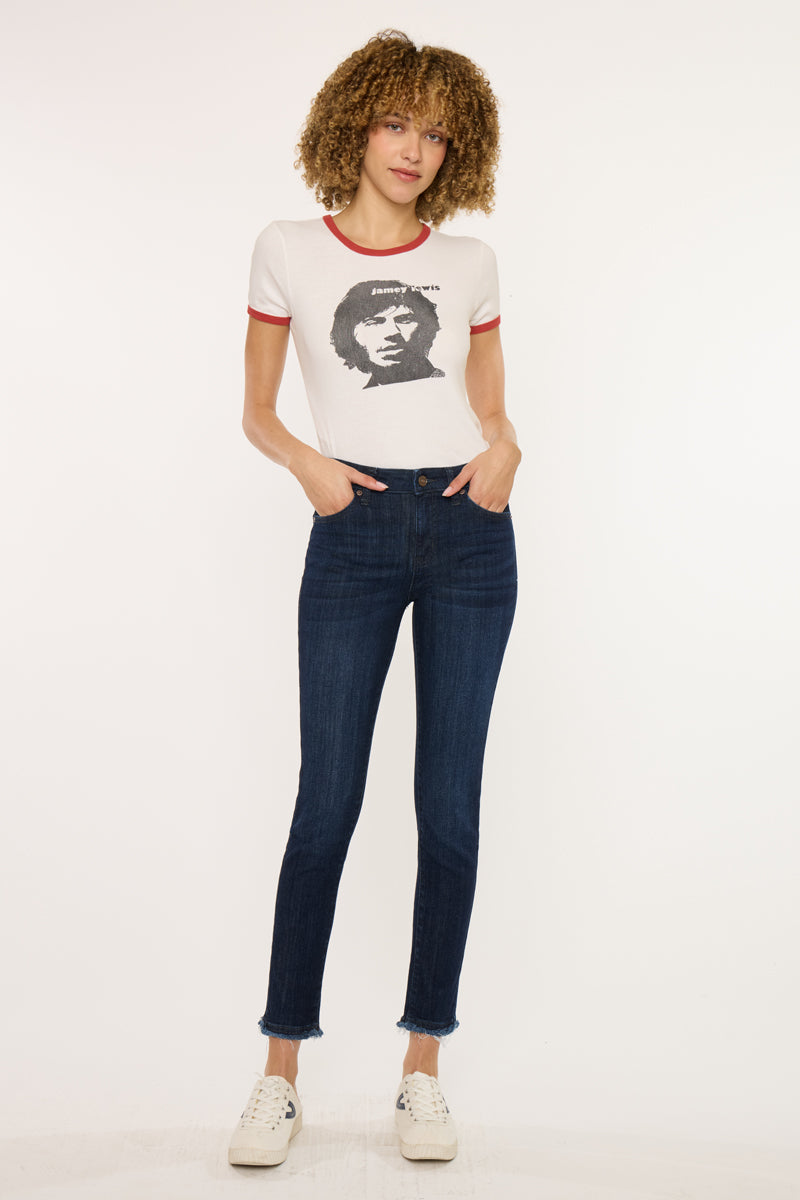 Women's Mid Rise Ankle Skinny Jeans - Atlanna