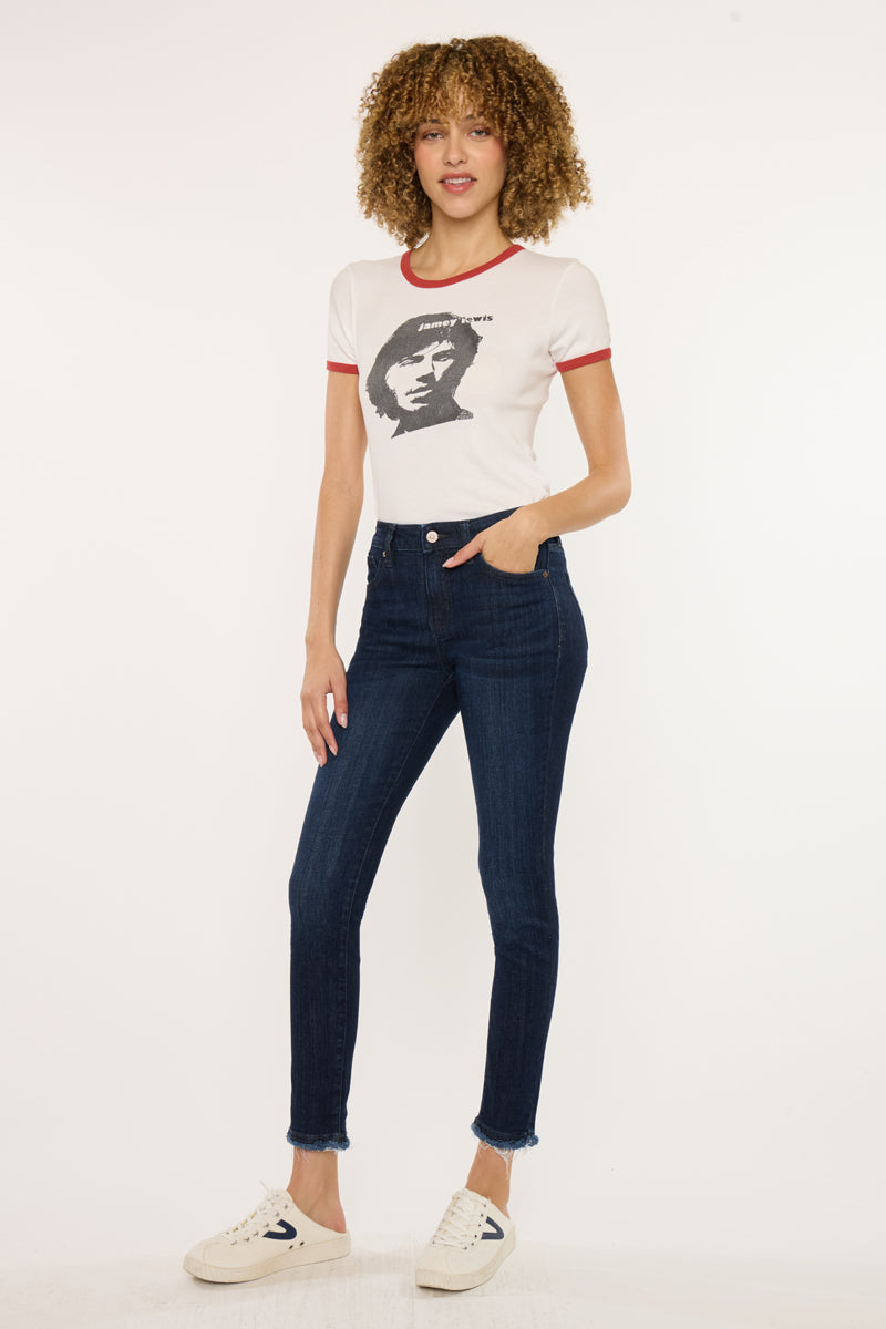 Women's Mid Rise Ankle Skinny Jeans - Atlanna