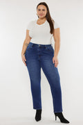 Women's Plus Size High Rise Slim Straight Jeans - Alannah