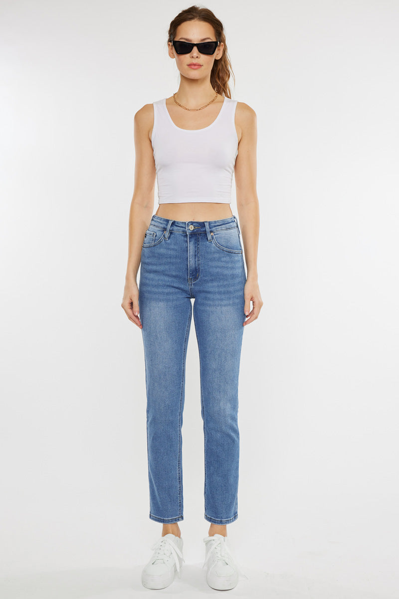 Women's High Rise Slim Straight Jeans - Adaline