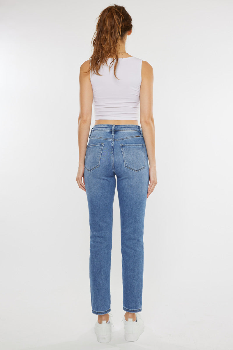 Women's High Rise Slim Straight Jeans - Adaline