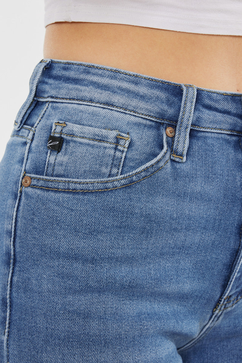 Women's High Rise Slim Straight Jeans - Adaline