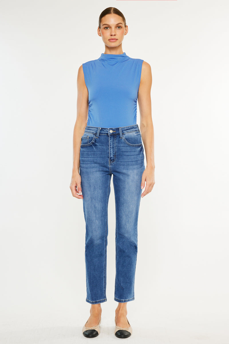 Women's High Rise Slim Straight Jeans - Adaline
