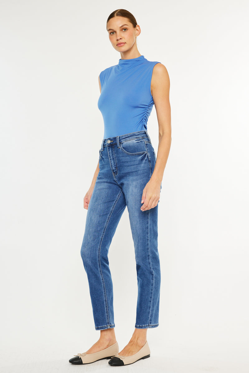 Women's High Rise Slim Straight Jeans - Adaline