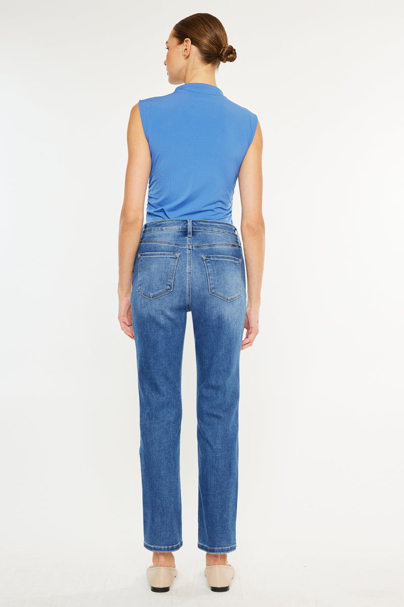 Women's High Rise Slim Straight Jeans - Adaline
