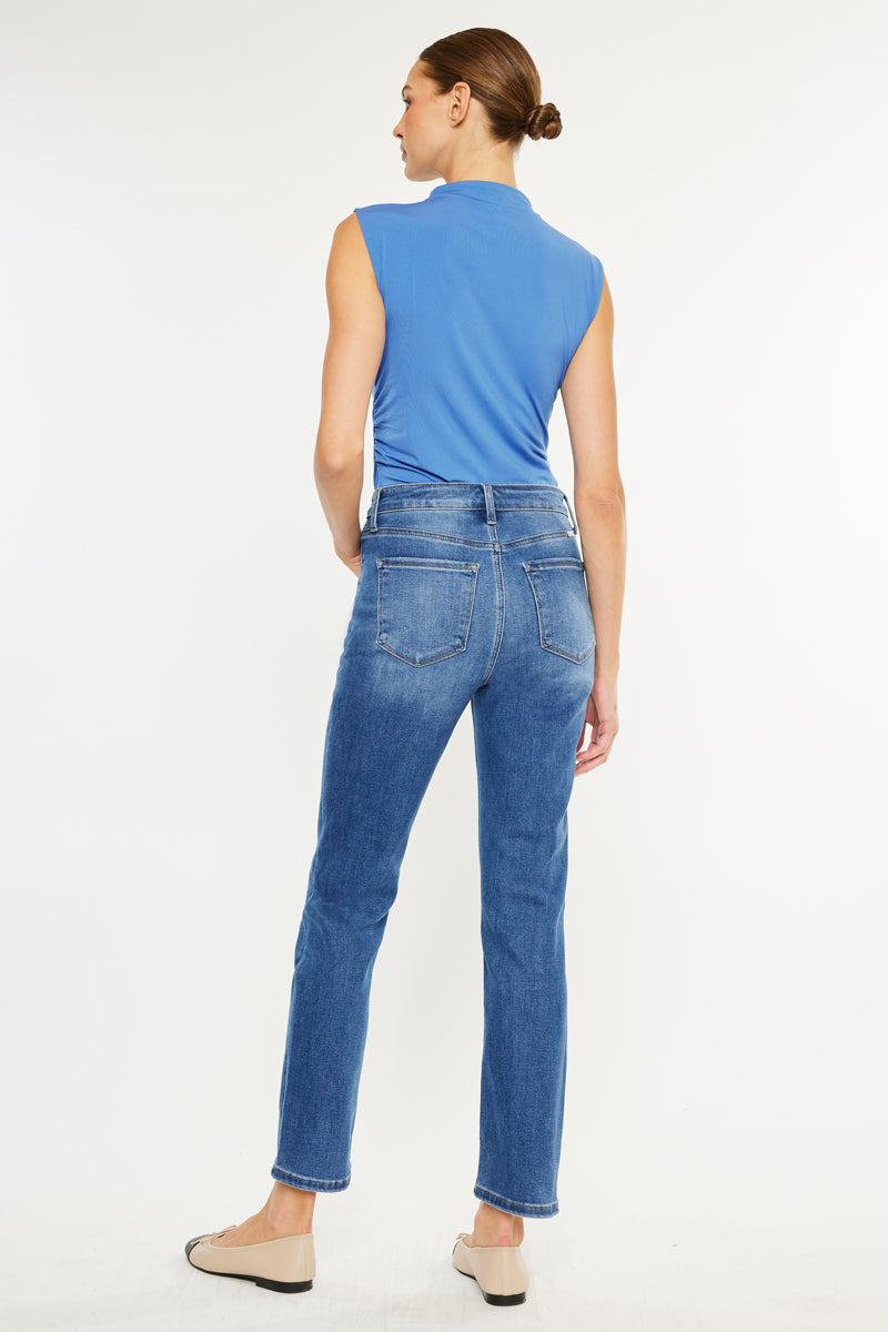 Women's High Rise Slim Straight Jeans - Adaline