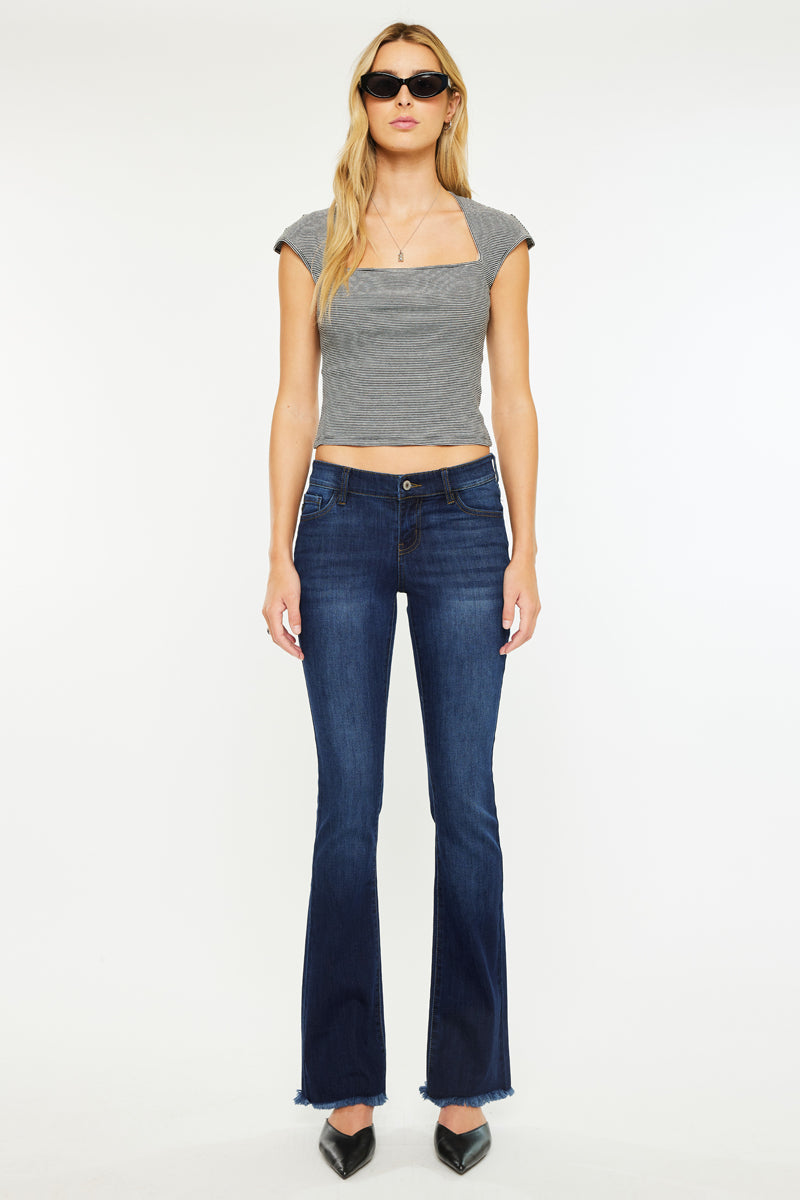 Women's Low Rise Bootcut Jeans - Anne