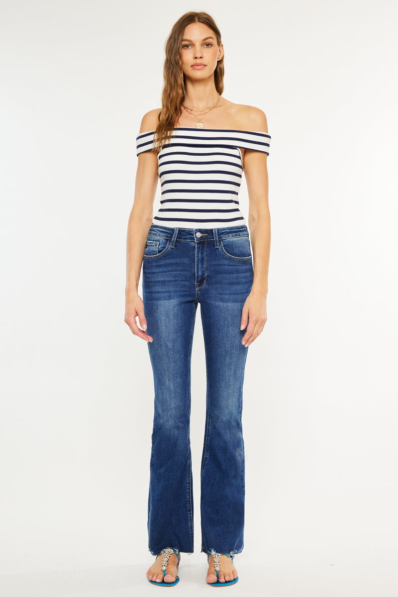 Women's High Rise Bootcut Jeans - Brenda