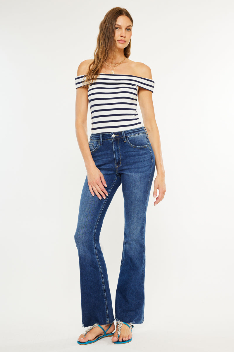 Women's High Rise Bootcut Jeans - Brenda