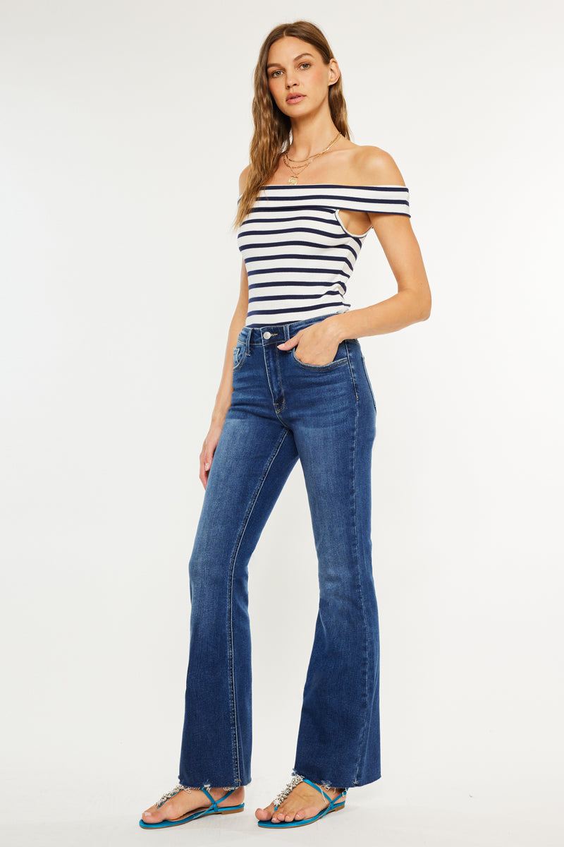 Women's High Rise Bootcut Jeans - Brenda