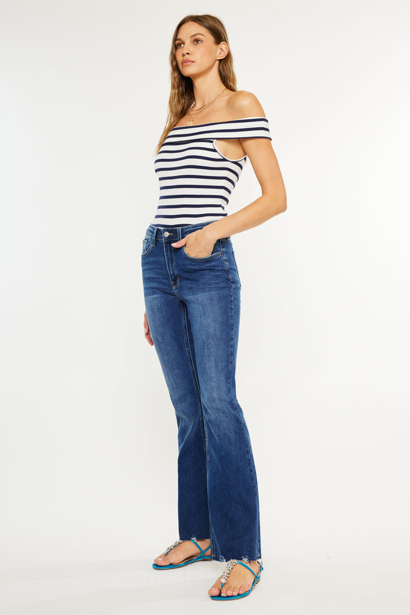 Women's High Rise Bootcut Jeans - Brenda