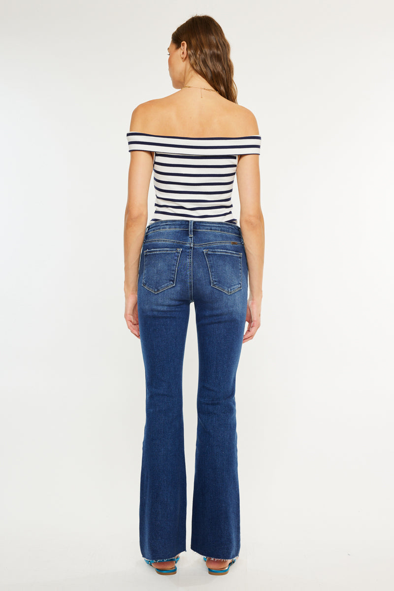 Women's High Rise Bootcut Jeans - Brenda