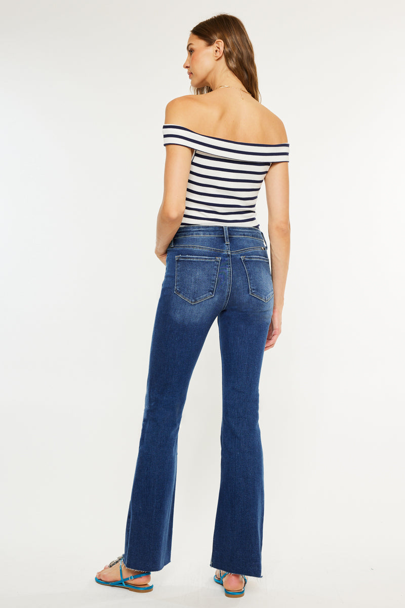 Women's High Rise Bootcut Jeans - Brenda