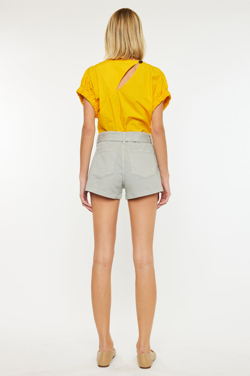 Women's High Rise Denim Shorts - Amber
