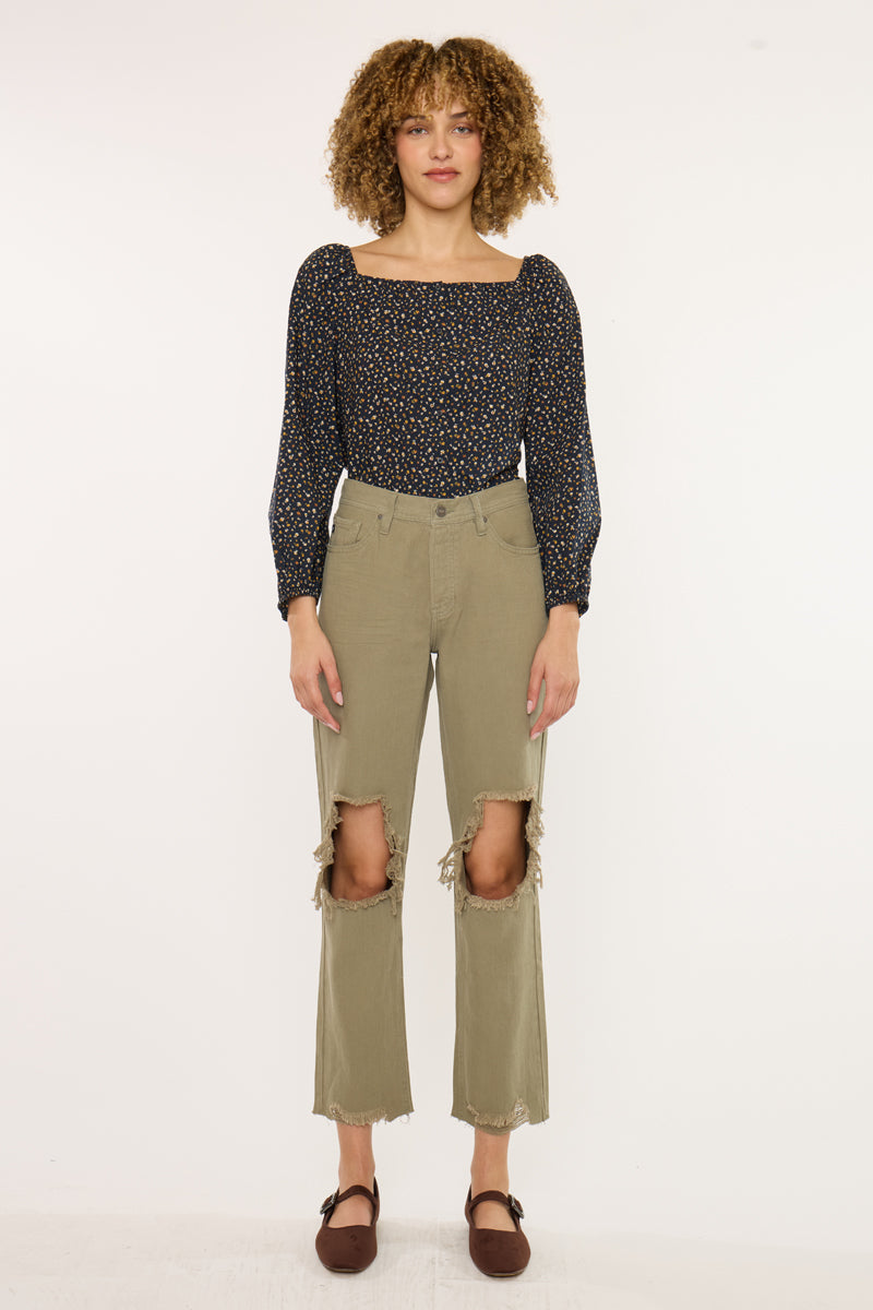 Women's High Rise Straight Jeans - Blakely