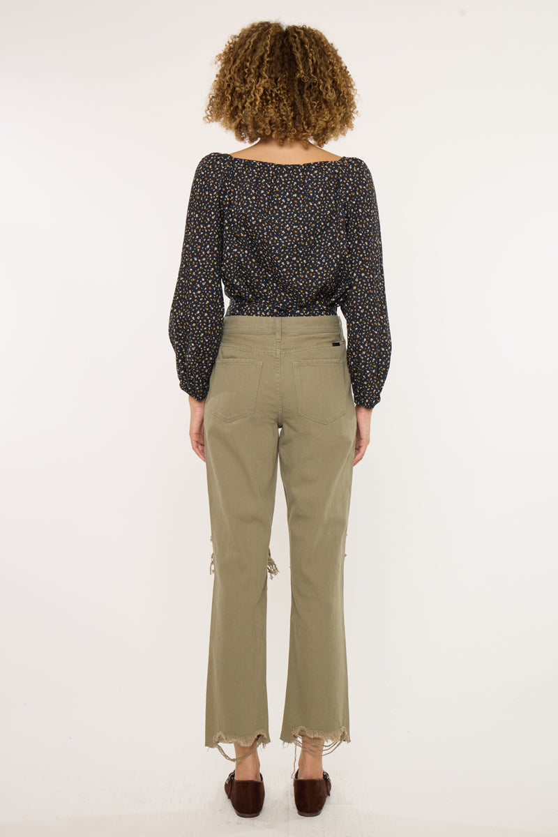 Women's High Rise Straight Jeans - Blakely
