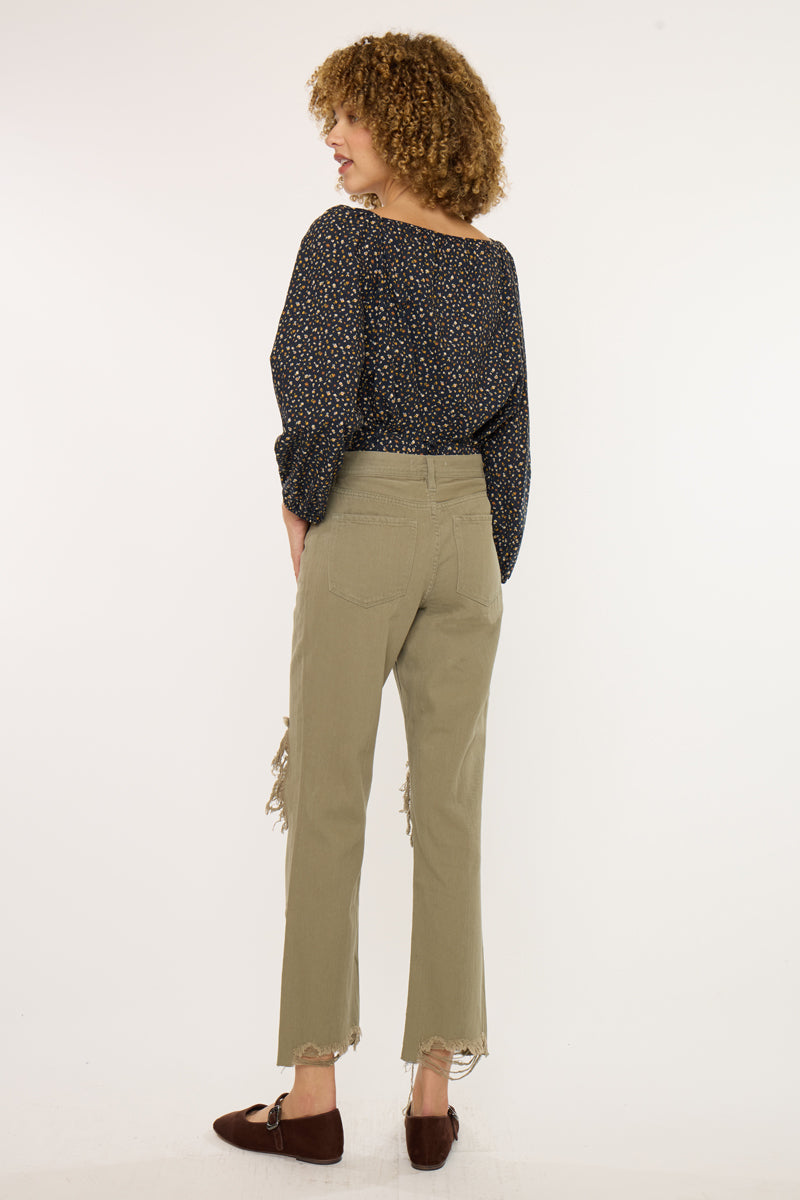 Women's High Rise Straight Jeans - Blakely