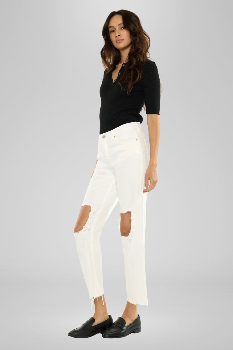 Women's High Rise Straight Jeans - Blakely