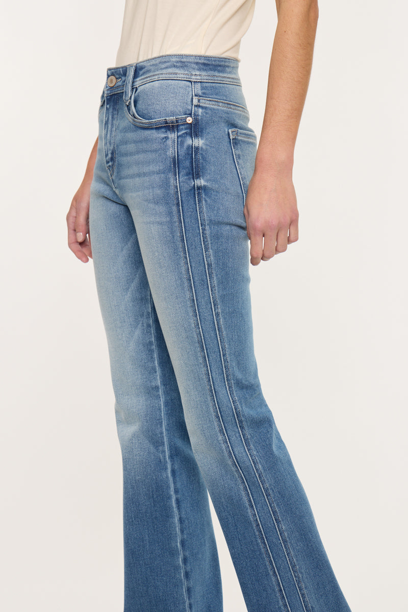 Women's Mid Rise Bootcut Jeans - Abigail