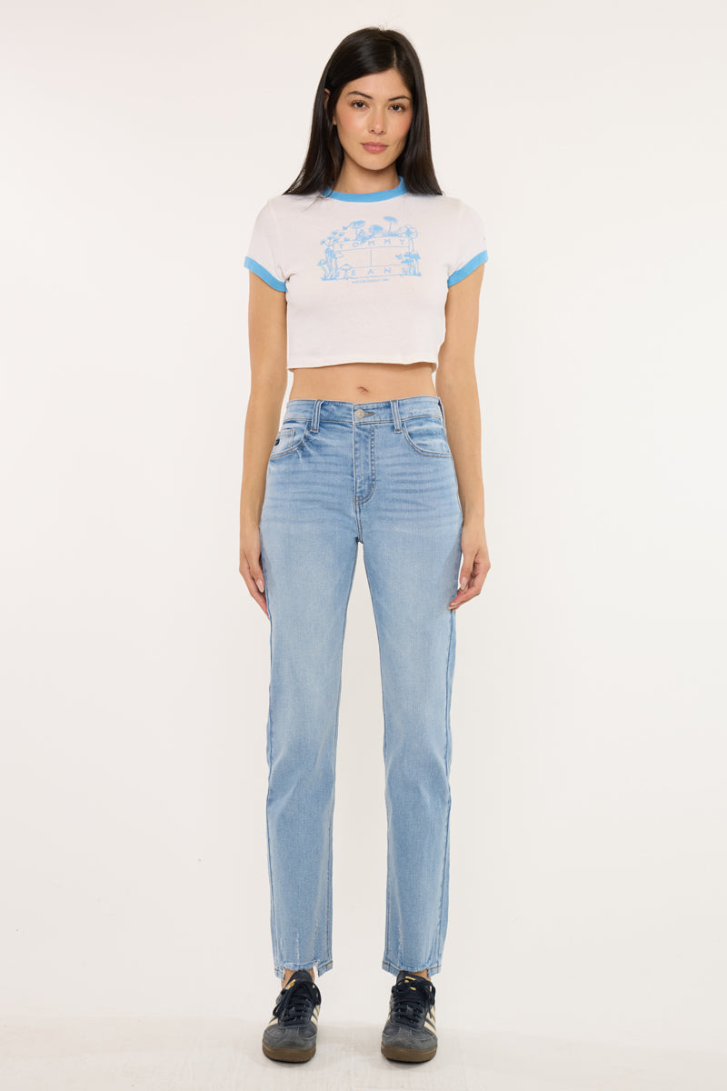 Women's High Rise Straight Jeans - Breanne