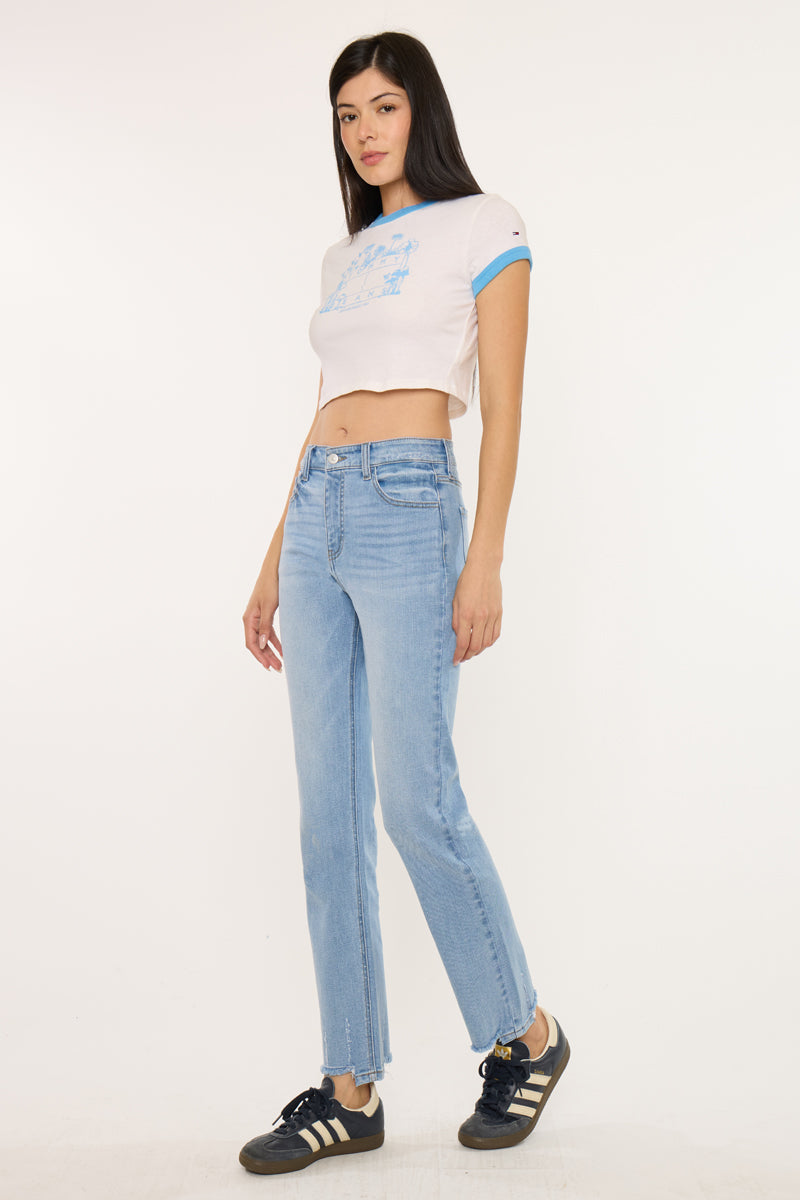 Women's High Rise Straight Jeans - Breanne