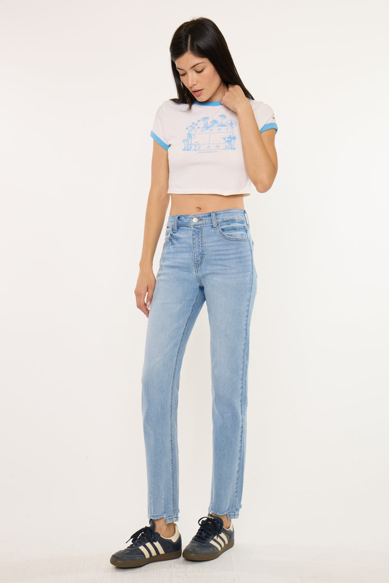 Women's High Rise Straight Jeans - Breanne