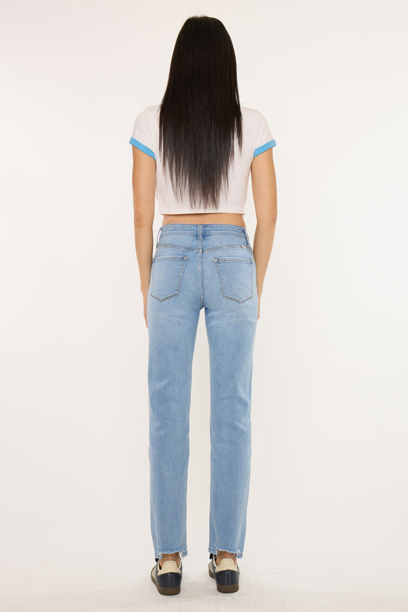 Women's High Rise Straight Jeans - Breanne