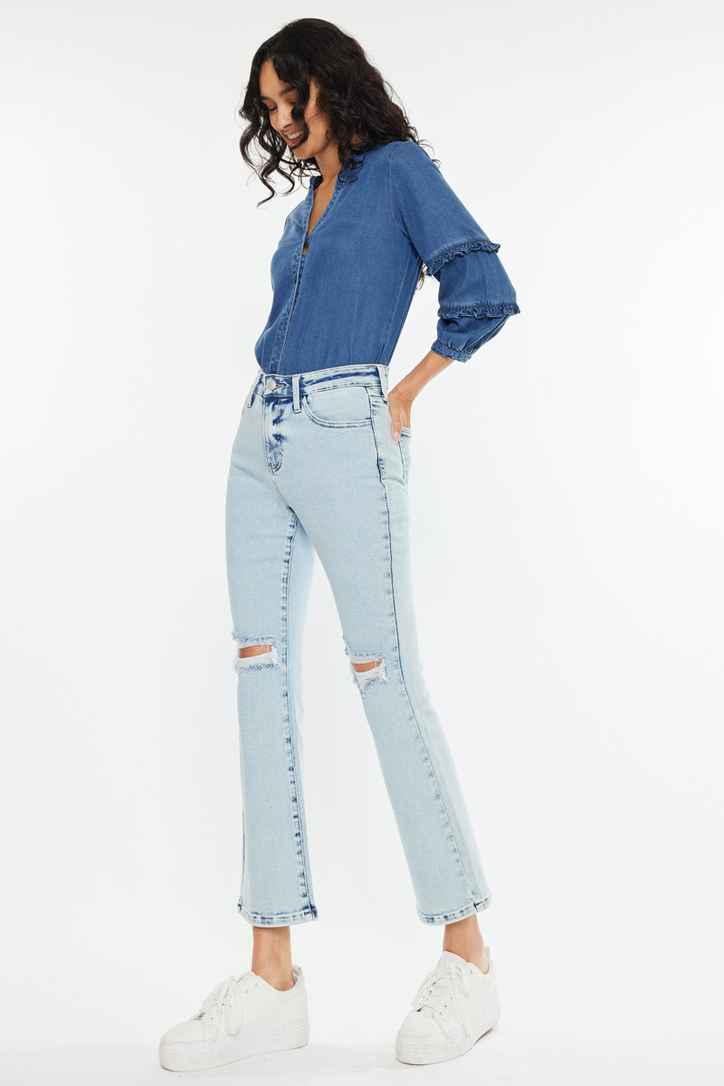 Women's High Rise Bootcut Jeans - Benny