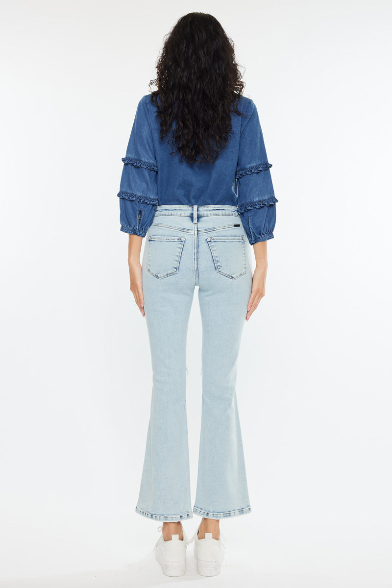 Women's High Rise Bootcut Jeans - Benny