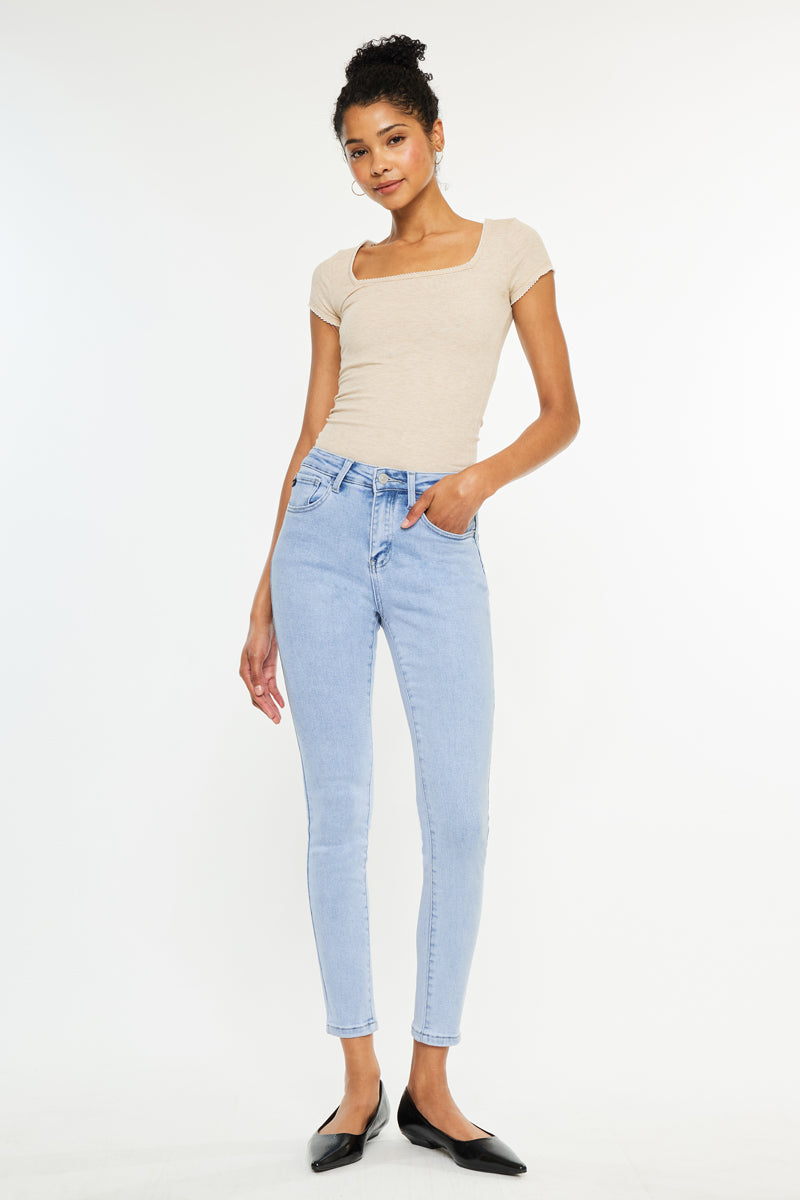 Women's High Rise Ankle Skinny Jeans - Bev