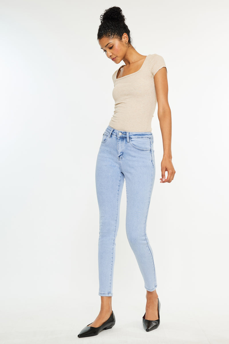 Women's High Rise Ankle Skinny Jeans - Bev