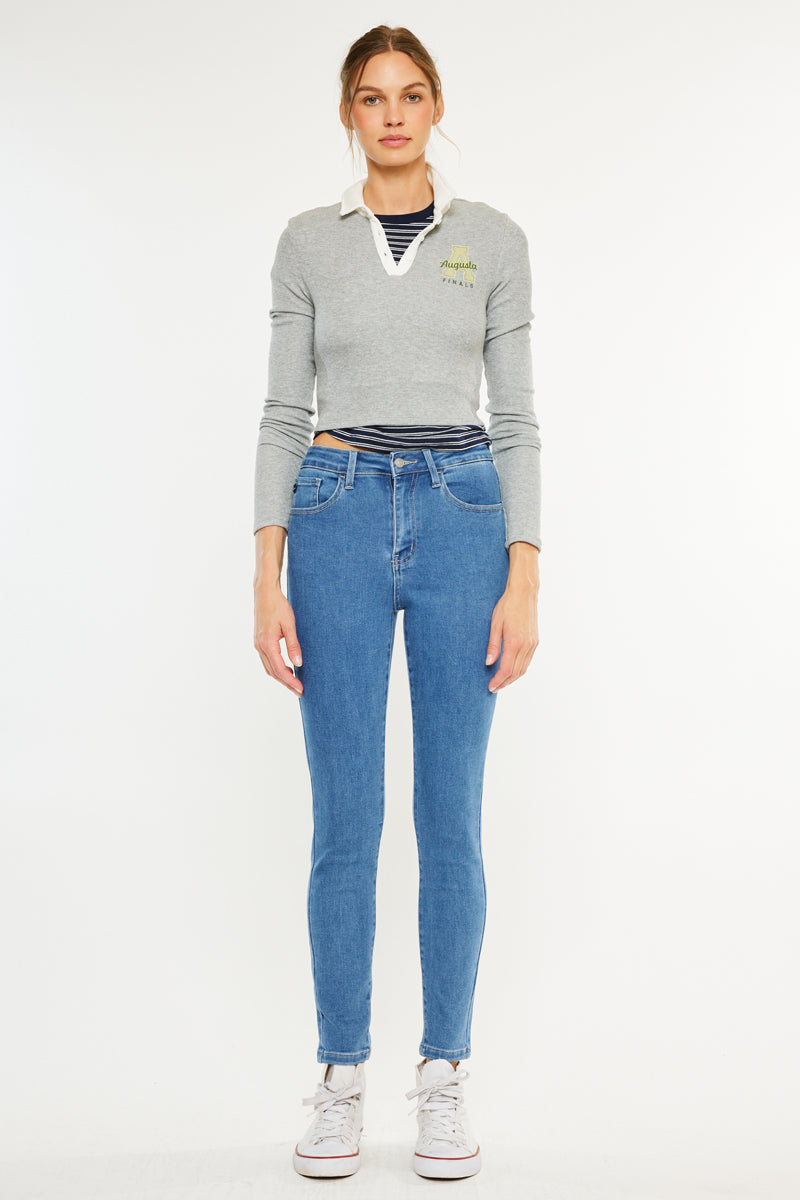 Women's High Rise Ankle Skinny Jeans - Bev