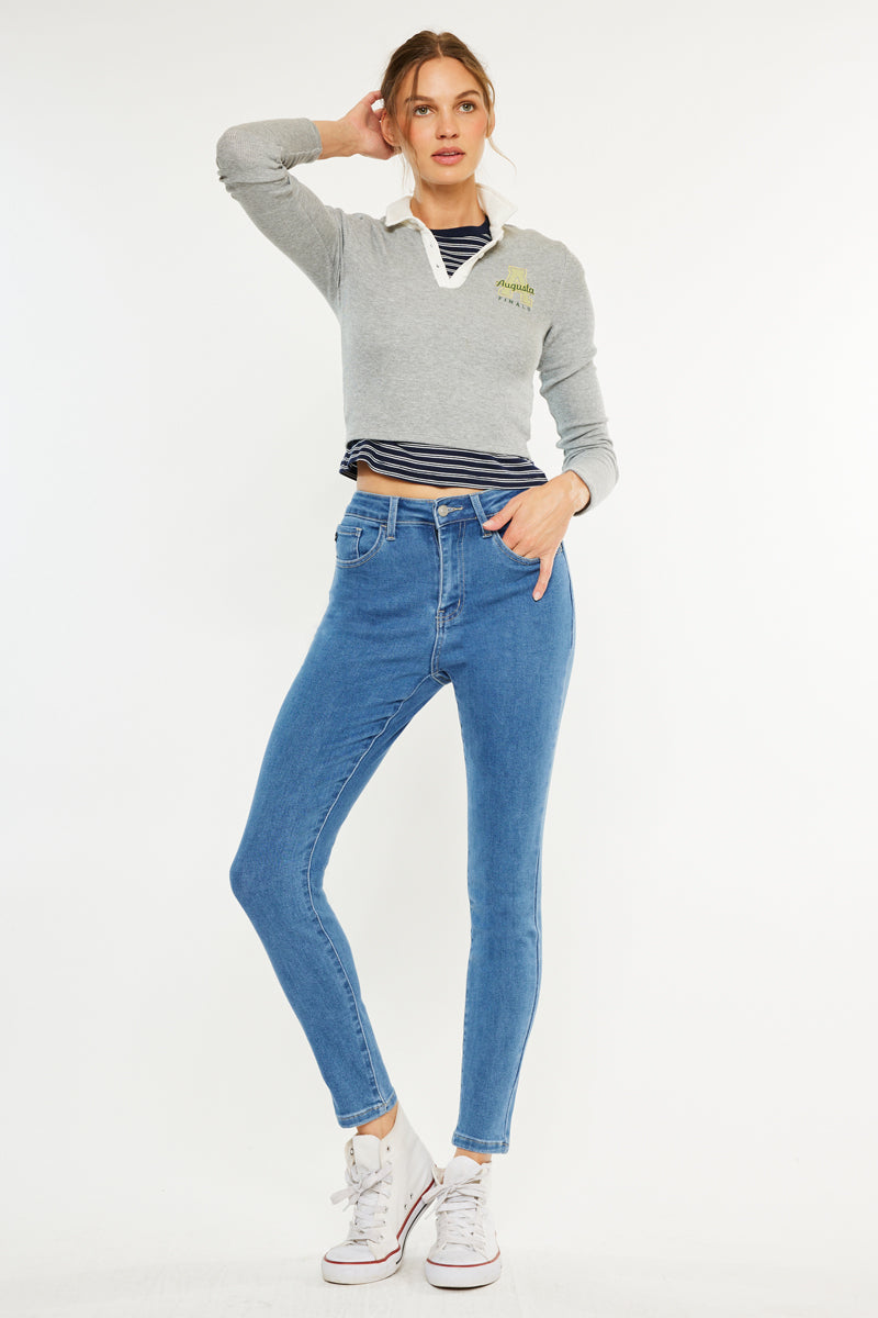 Women's High Rise Ankle Skinny Jeans - Bev