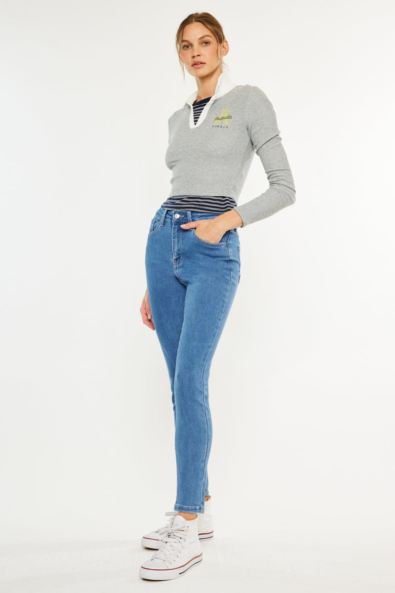 Women's High Rise Ankle Skinny Jeans - Bev