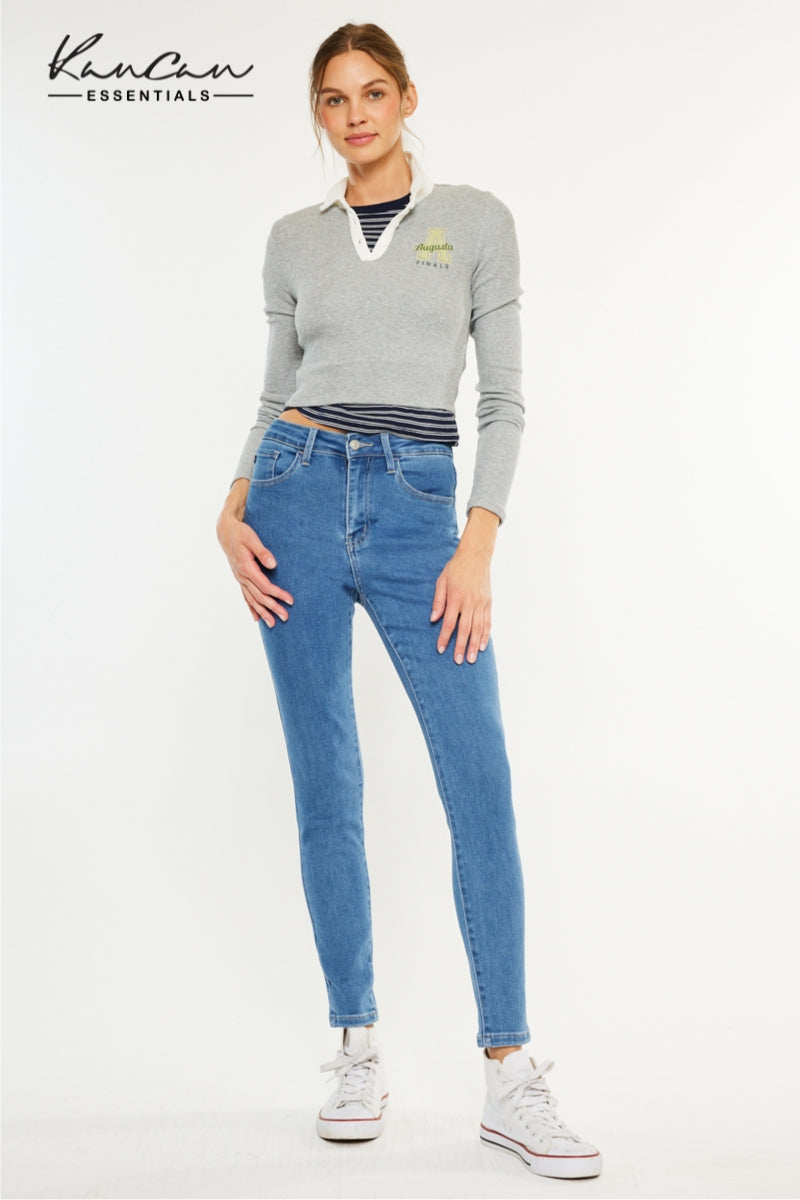 Women's High Rise Ankle Skinny Jeans - Bev