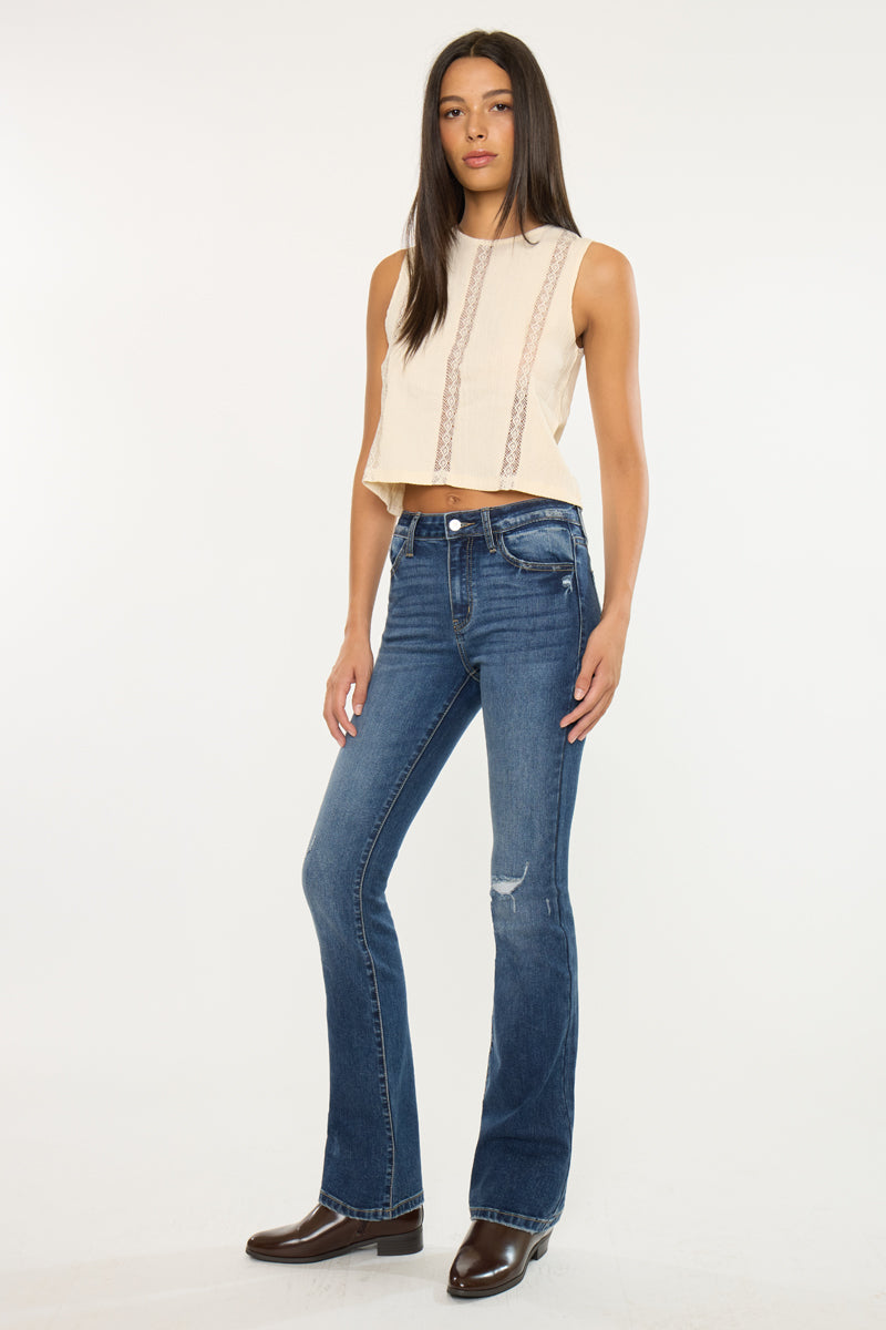 Women's High Rise Skinny Bootcut Jeans - Brooklyn
