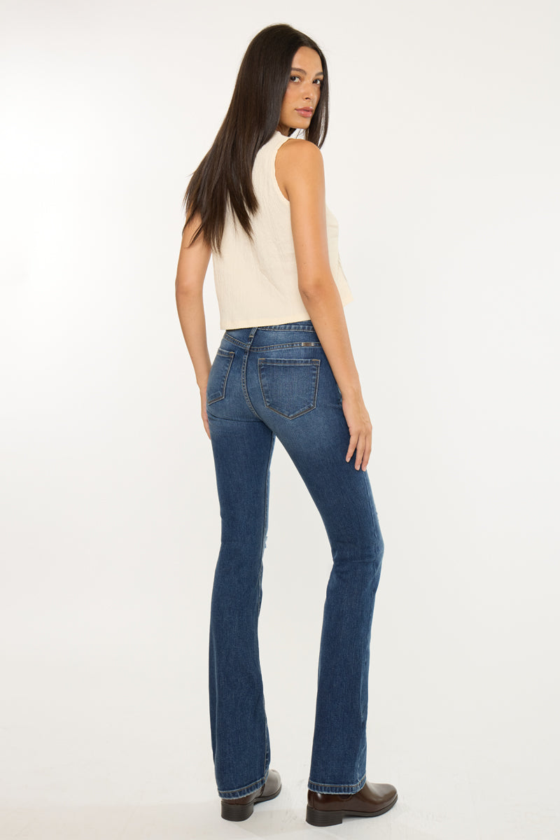 Women's High Rise Skinny Bootcut Jeans - Brooklyn