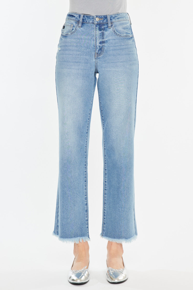 Women's High Rise Slim Wide Leg Jeans - Bri