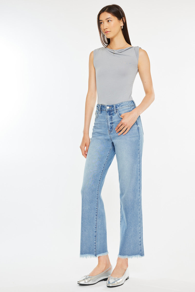 Women's High Rise Slim Wide Leg Jeans - Bri