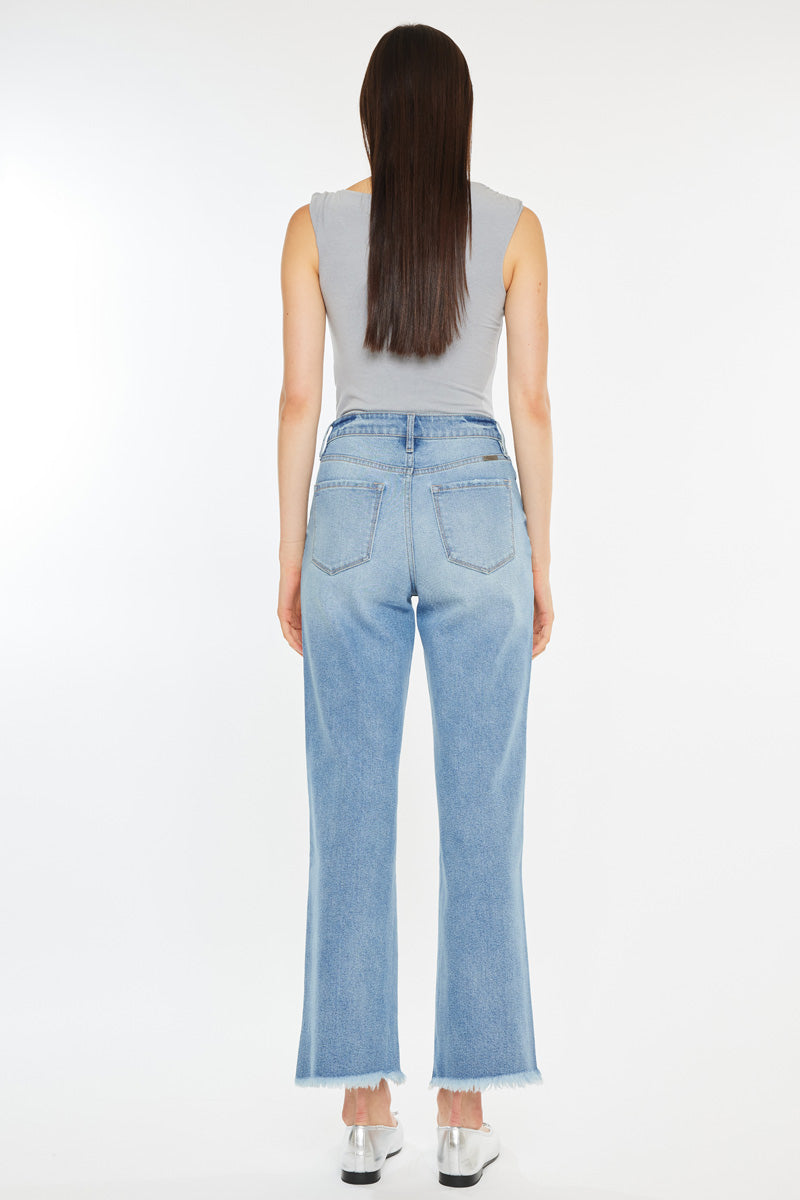 Women's High Rise Slim Wide Leg Jeans - Bri