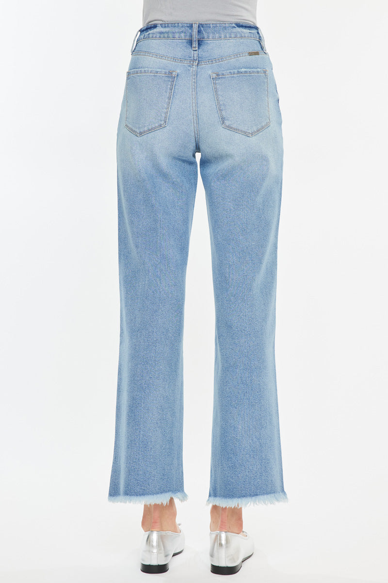 Women's High Rise Slim Wide Leg Jeans - Bri