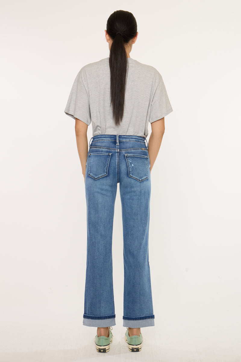 Women's Mid Rise Straight Jeans - Carrie