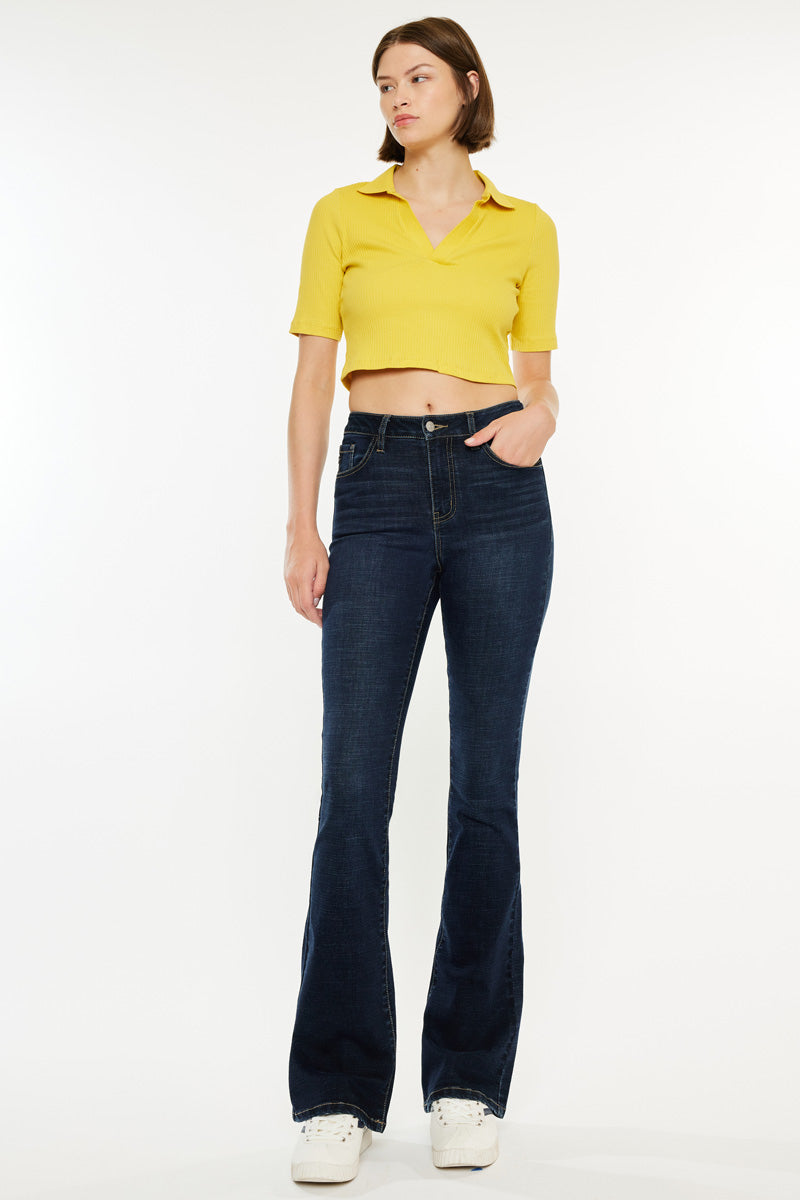 Women's High Rise Bootcut Jeans - Avery