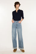 Women's High Rise Wide Leg Jeans - Bellen