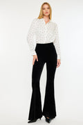 Women's High Rise Corduroy Flare Pants - Anthea