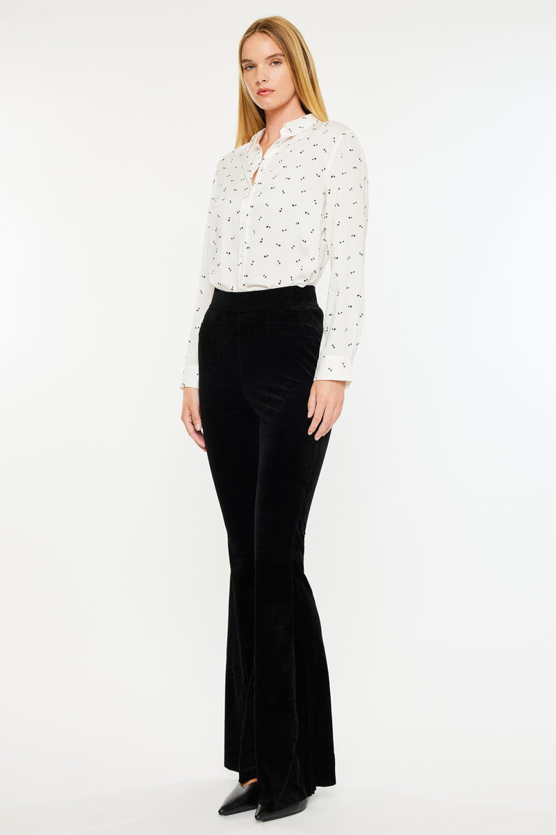 Women's High Rise Corduroy Flare Pants - Anthea