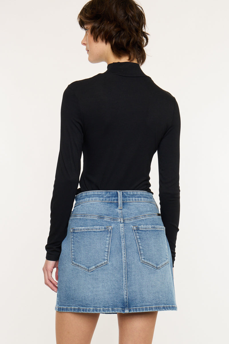 Women's Mid Rise Mini Denim Skirt - Blair