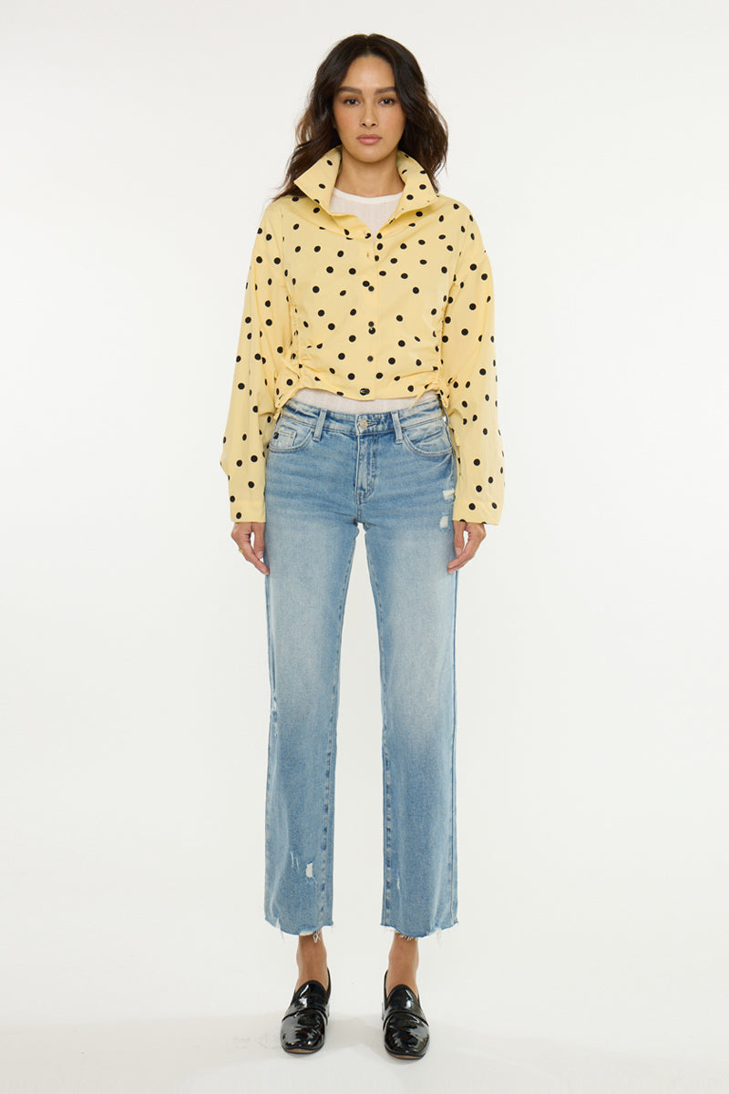 Women's Mid Rise True Straight Jeans - Alice