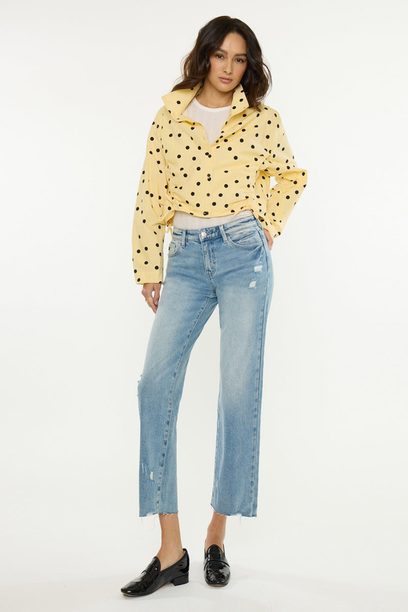 Women's Mid Rise True Straight Jeans - Alice