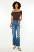 Women's Mid Rise True Straight Jeans - Bianca